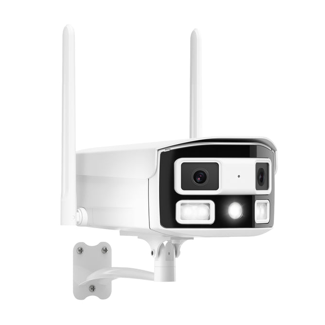 防犯カメラ 超広角 180°撮影 5G 屋外 Wi-Fi 低照度 黒光カメラ 400万画素 監視カメラ ワイヤレス 双方向通話 SDカード 上書き録画 屋外 スマホ パノラマ AC-180