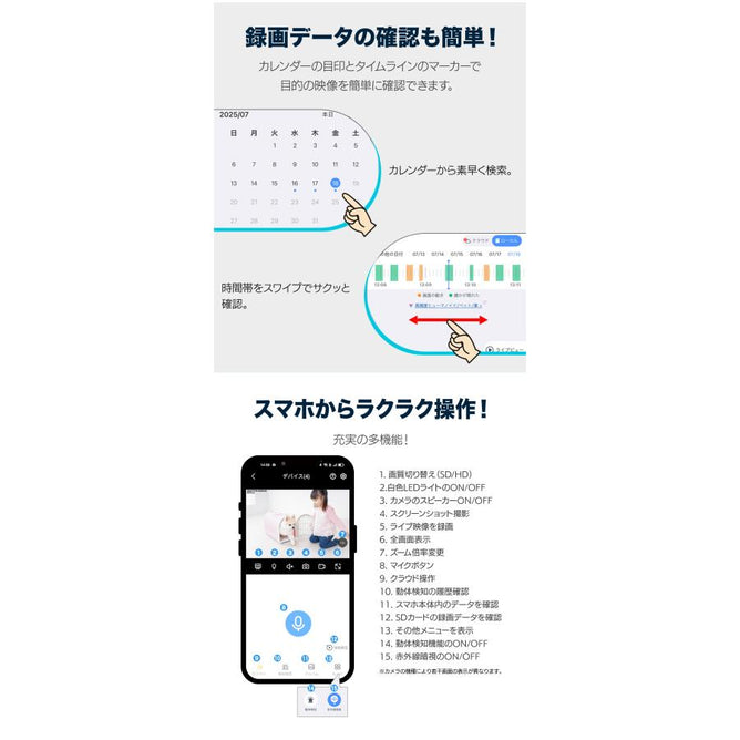 防犯カメラ poe給電 屋外 セット 家庭用 赤外線モード 監視カメラ 国内保証 工事不要 電源不要 2台 モニター付き ネットワークカメラ 500万画素 HDD付き　POE-10V-E8-2AC905