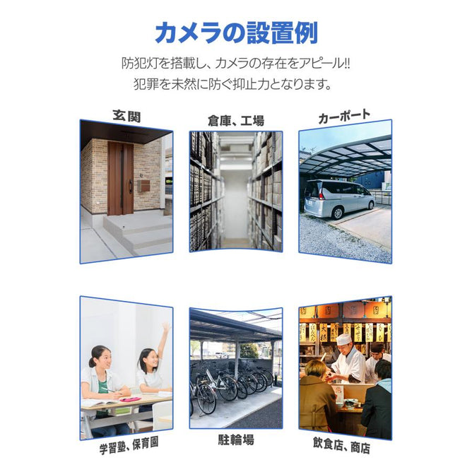 防犯カメラ 家庭用 屋外 ワイヤレス AI 動体検知 wifi 防水防塵 双方向音声 遠隔監視 500画素 ネットワークカメラ 監視カメラ SDカード録画 NVR増設可能　AC-325