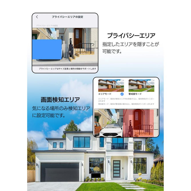 防犯カメラ 家庭用 屋外 ワイヤレス AI 動体検知 wifi 防水防塵 双方向音声 遠隔監視 500画素 ネットワークカメラ 監視カメラ SDカード録画 NVR増設可能　AC-325