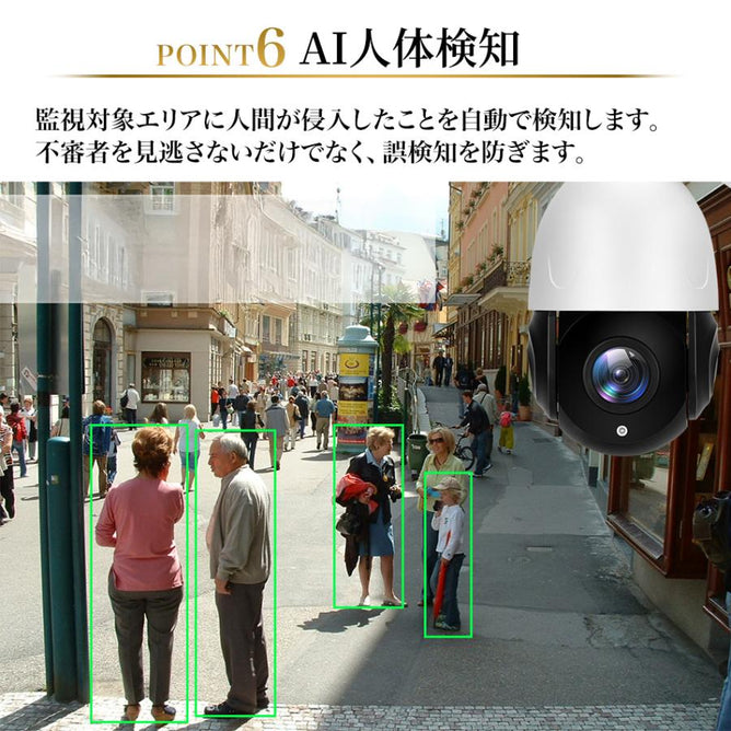防犯カメラ 屋外 家庭用 POE給電 800万画素 パンチルト 30倍 光学ズーム 夜間カラー撮影 双方向会話 防水 遠隔監視 上書き録画 ナイトビジョン 屋内 Yシリーズ POE-Y8-1WAC30